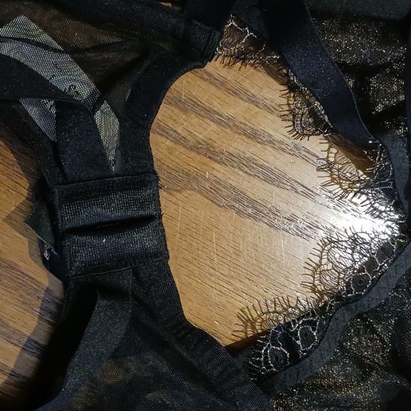 Victoria secret black strappy garterbelt size M/L - Picture 6 of 11